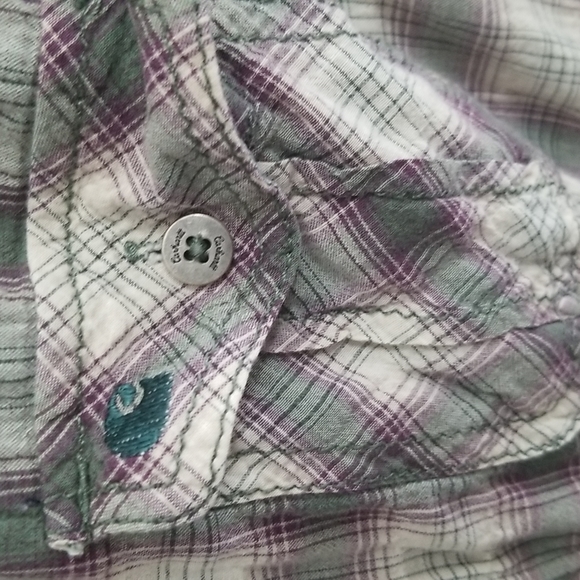 Carhartt Light Weight Button Up Plaid Shirt Size Small - Picture 3 of 9